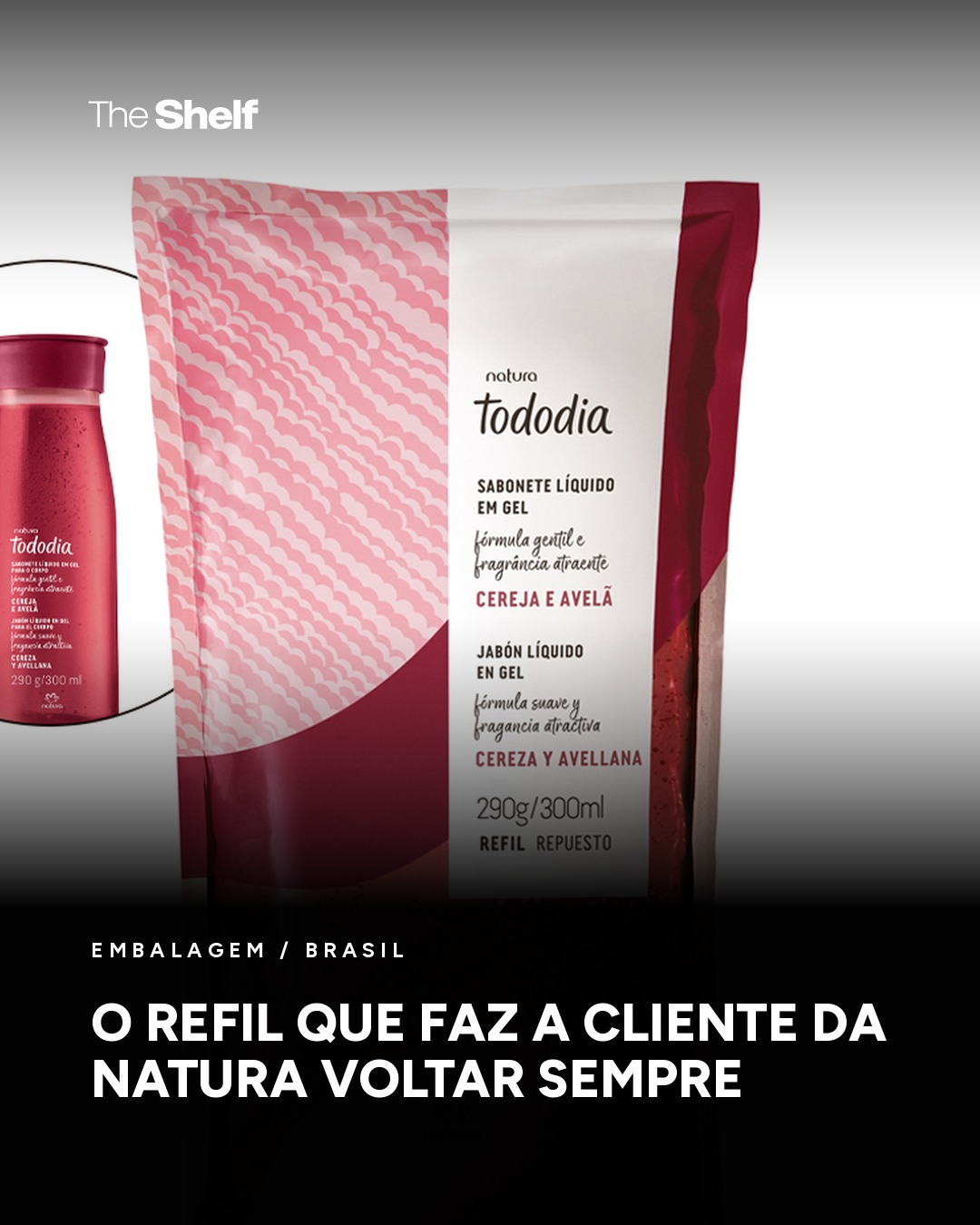 O refil que faz a cliente da Natura voltar sempre.